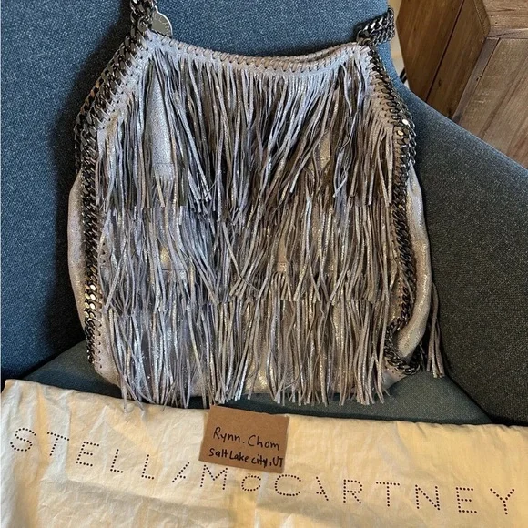 Stella McCartney Metallic Fringe Shoulder Bag - Picture 3 of 6